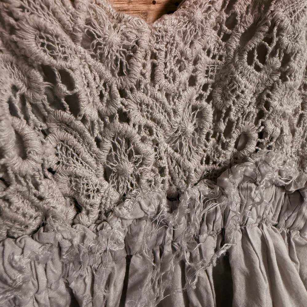 Wishlist Light Cream Textured Dress - Picture 3 of 5